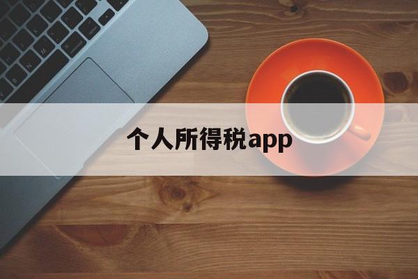 个人所得税app(个人所得税app扫脸认证)